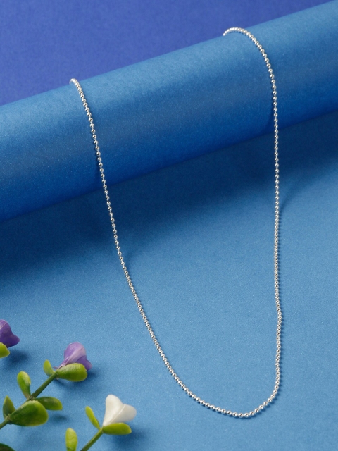 

GIVA Silver-Toned 925 Sterling Silver Rhodium-Plated Dainty Chain