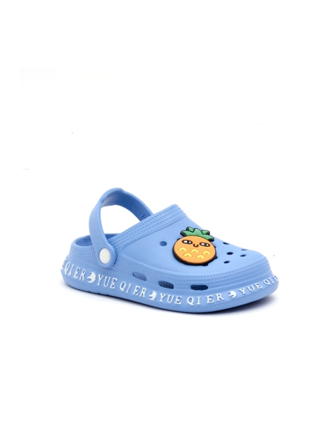 

Lil Lollipop Unisex Kids Blue & Orange Printed Rubber Clogs
