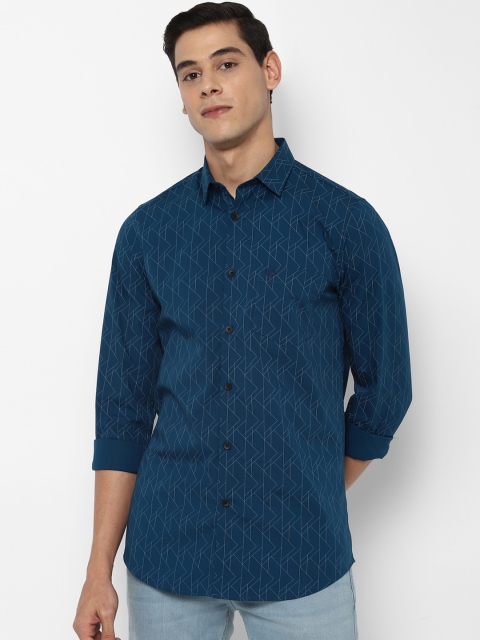 

Allen Solly Men Blue Slim Fit Printed Casual Shirt