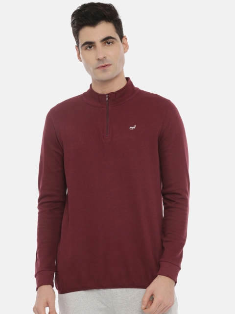 

3PIN Men Maroon Solid Sweatshirt