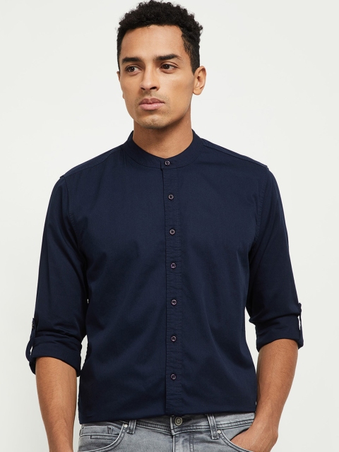 

max Men Blue Casual Shirt