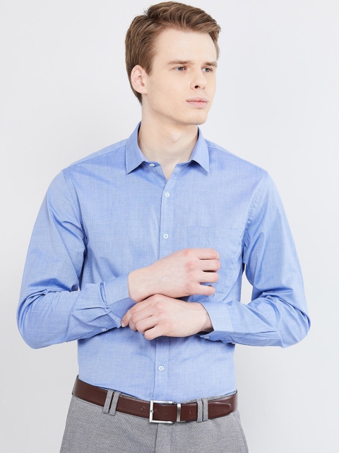 

max Men Blue Formal Shirt