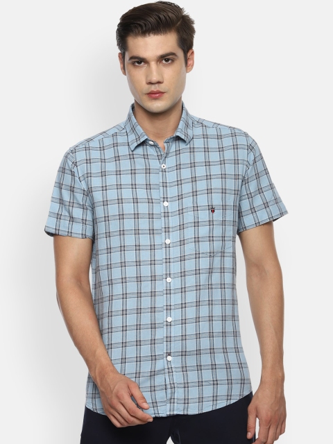

Louis Philippe Sport Men Blue Slim Fit Checked Casual Shirt