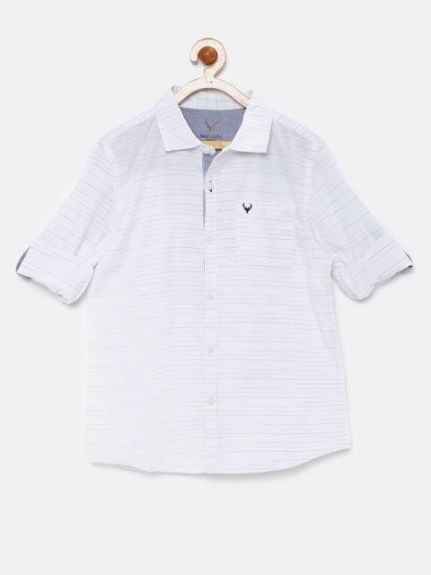 

Allen Solly Junior Boys White Striped Casual Shirt