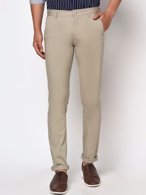 

Octave Men Cream-Coloured Trousers