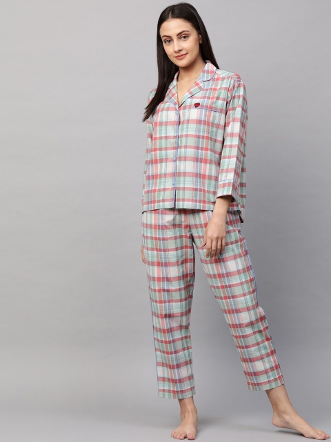 

Chemistry Women Multicoloured Checked Night suit, Multi