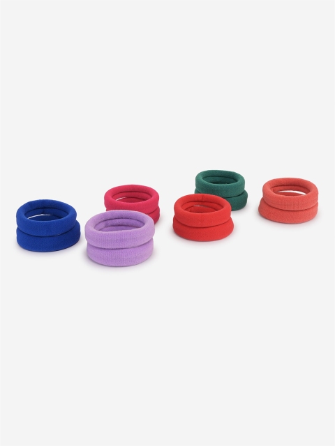

BuckleUp Girls Blue & Purple Pack of 12 Ponytail Holders