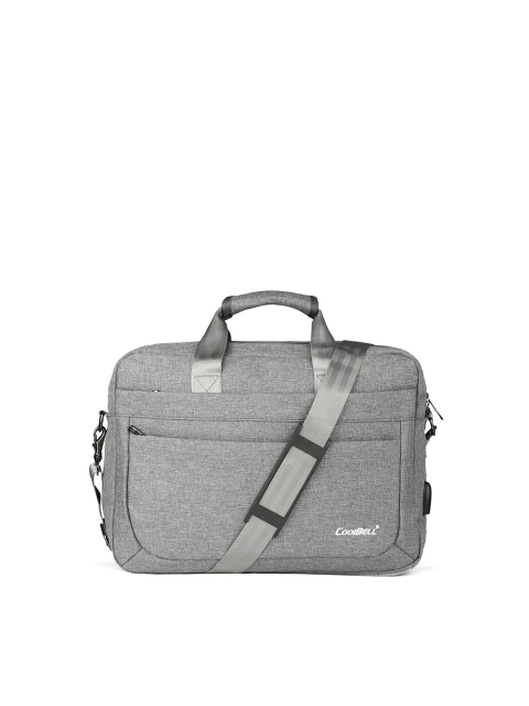 

CoolBELL Unisex Grey Laptop Bag with USB Charging Port