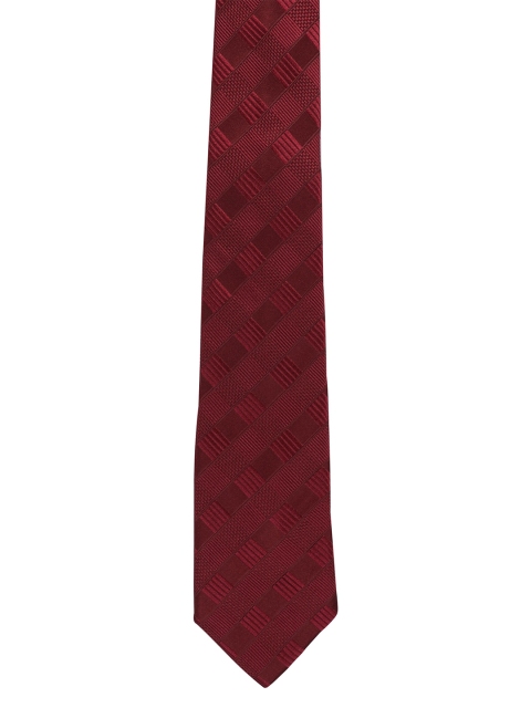 

Alvaro Castagnino Men Maroon Woven Design Broad Tie