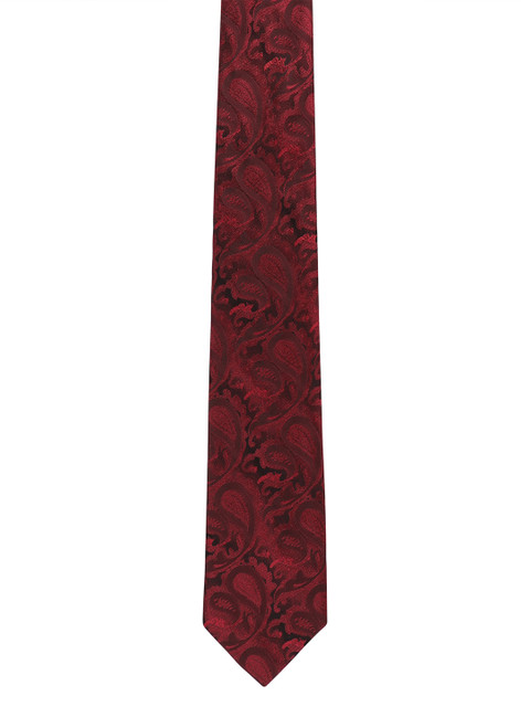 

Alvaro Castagnino Men Maroon Woven Design Broad Tie