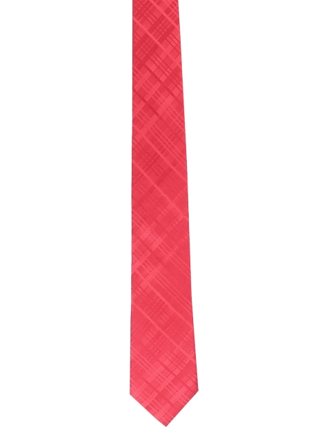 

Alvaro Castagnino Men Red Woven Design Broad Tie