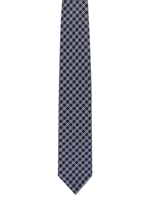 

Alvaro Castagnino Men Navy Blue & White Checked Broad Tie