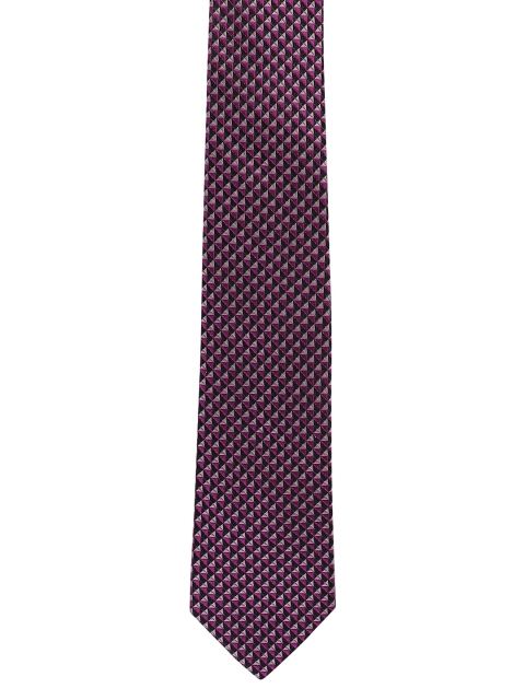 

Alvaro Castagnino Men Purple Woven Design Broad Tie