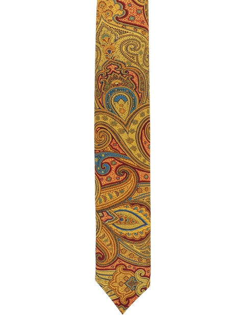 

Alvaro Castagnino Men Yellow & Red Woven Design Broad Tie