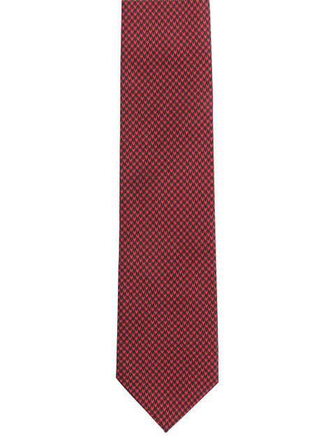 

Alvaro Castagnino Men Black & Maroon Woven Design Broad Tie