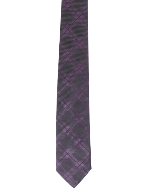 

Alvaro Castagnino Men Purple Checked Broad Tie