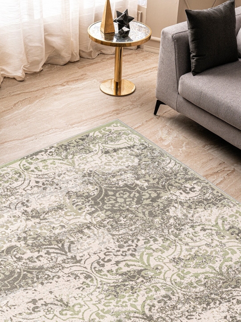 

DDecor Cream-Coloured Printed Small Carpet