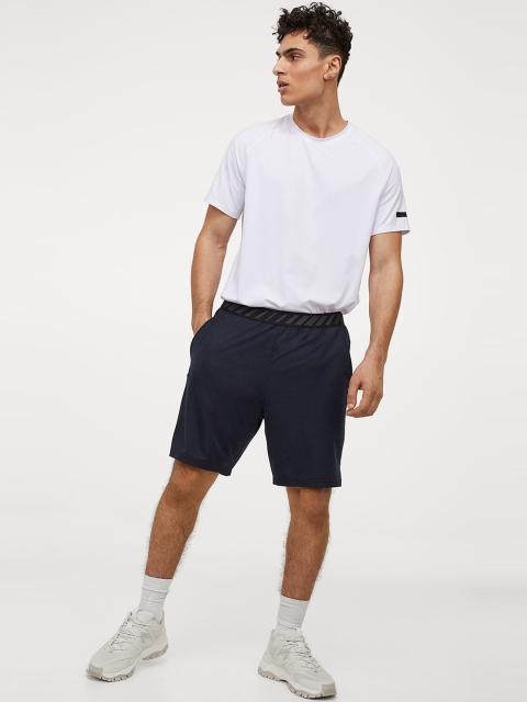 

H&M Mens Blue Mesh sports shorts
