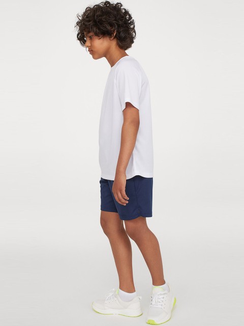 

H&M Boys Navy Blue Solid Sports Shorts