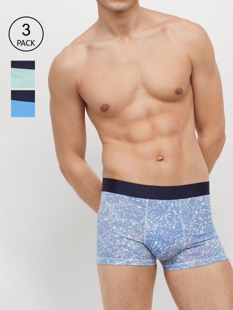

H&M Men 3-Pack COOLMAX Short Trunks 0887535007, Green
