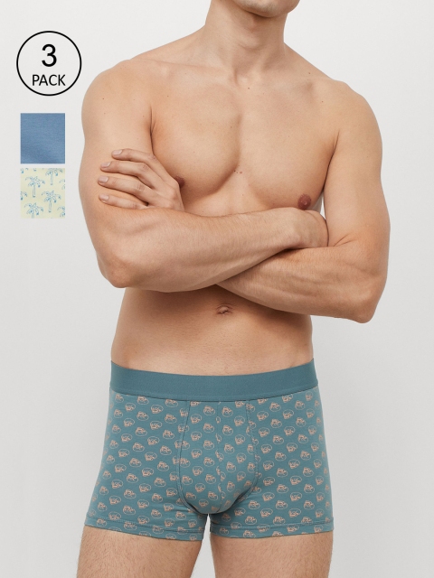 

H&M Men 3-Pack Short Trunks 0767577084, Blue