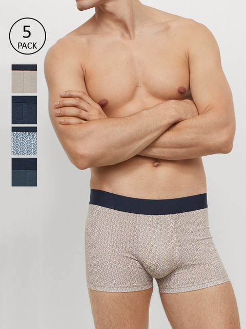 

H&M Men 5-Pack Short Trunks 0675662050, Green
