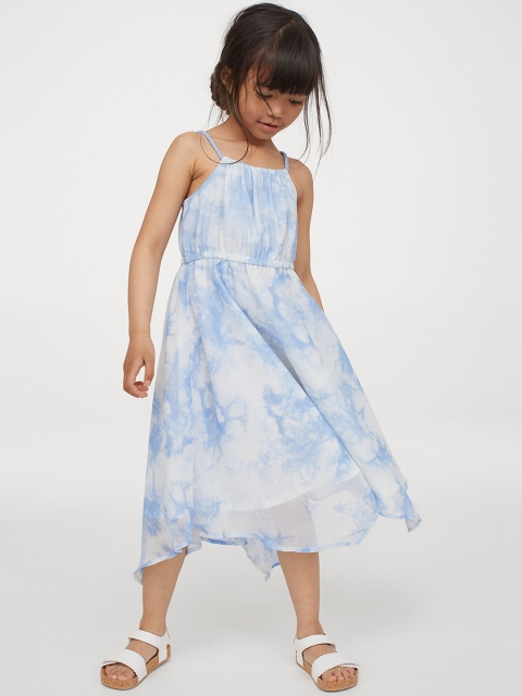 

H&M Girls Blue & White Tie & Dye Maxi dress