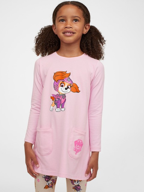 

H&M Girls Pink & Orange 2-Piece Paw Patrol Printed Set