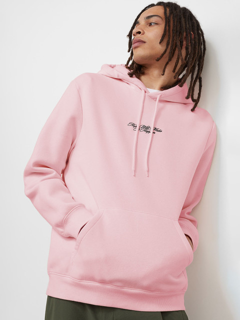 

H&M Men Pink Regular Fit Hoodie