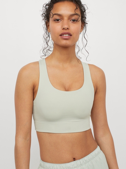 

H&M Womens Green High Support Sports Bra
