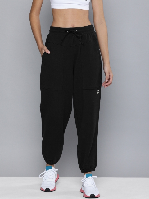 

Puma Women Black Solid Downtown Relaxed-Fit Joggers