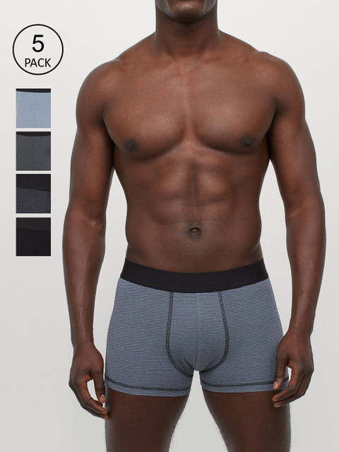 

H&M Pack of 5 Men Short Trunks, Multi