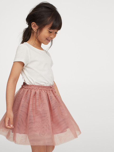 

H&M Girls Pink Glittery Tulle Skirt