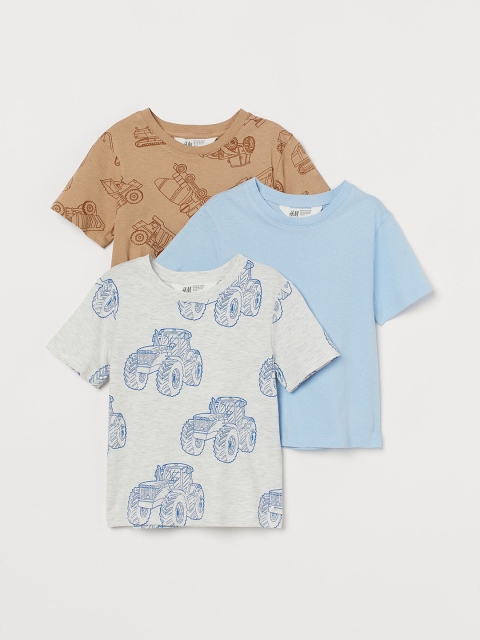 

H&M Pack of 3 Boys T-shirts, Grey