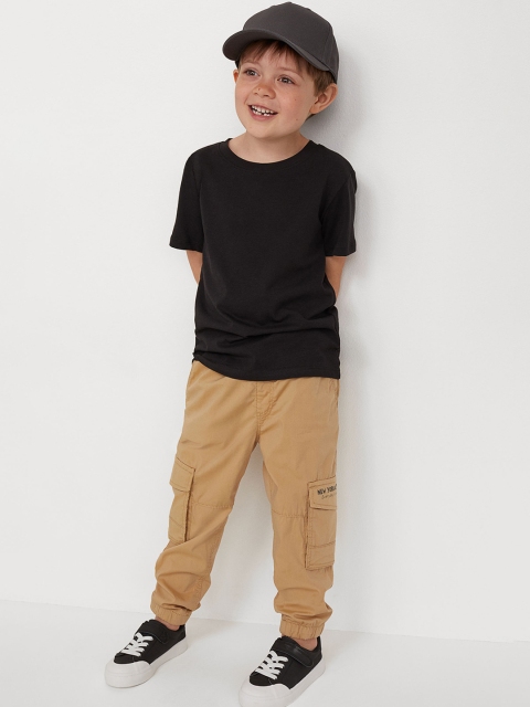 

H&M Boys Beige Twill Cargo Joggers