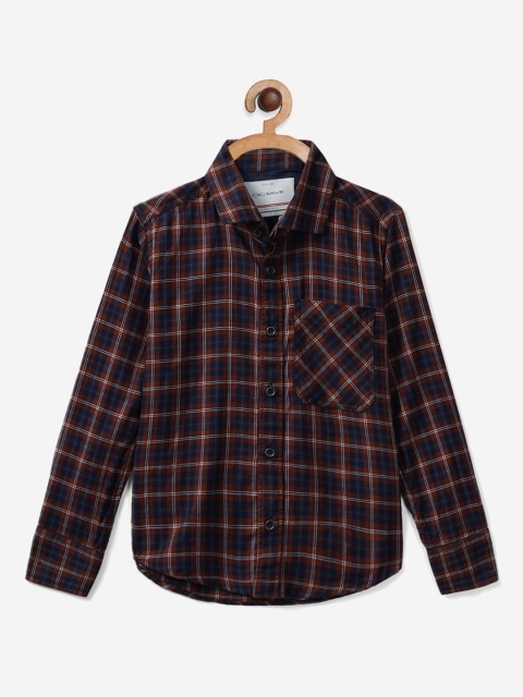 

Octave Boys Black and Red Tartan Checked Casual Shirt