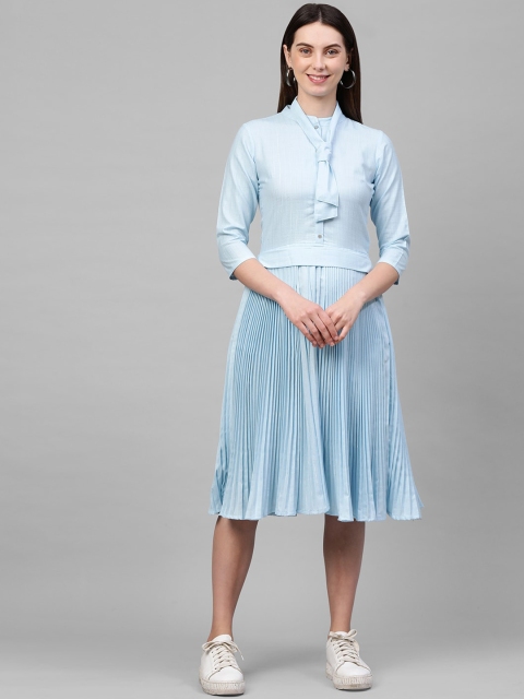 

FASHOR Women Blue Midi Dress