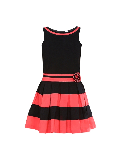 

naughty ninos Girls Black Solid Fit & Flare Dress
