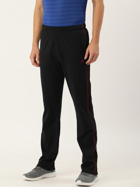 

Proline Active Men Black Mid Rise Elasticated Casual Track Pants