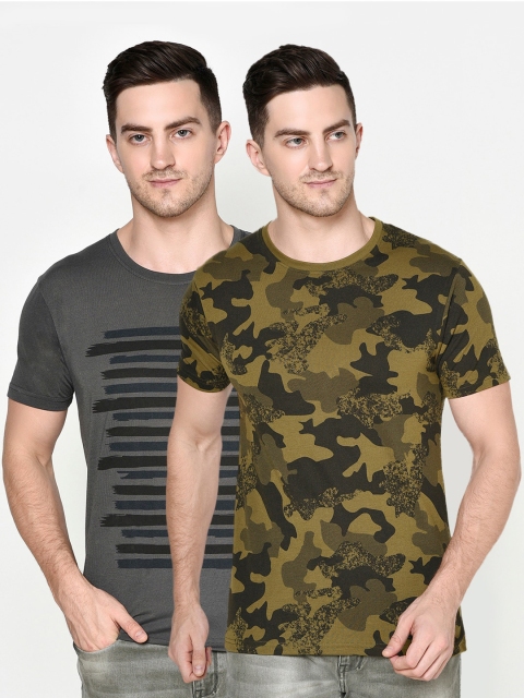 

ELEGANCE Men Multicoloured Printed T-shirt, Multi