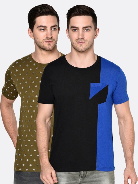 

ELEGANCE Men Multicoloured Printed T-shirt, Multi