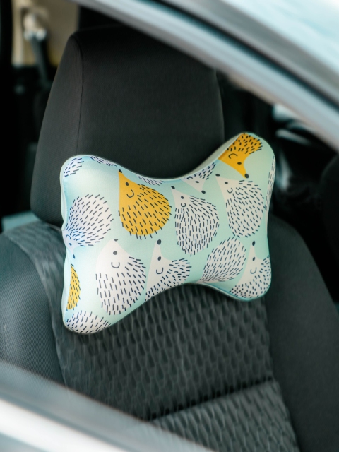 

YOYOSO Blue & Yellow Printed Bone-Shaped Pillow