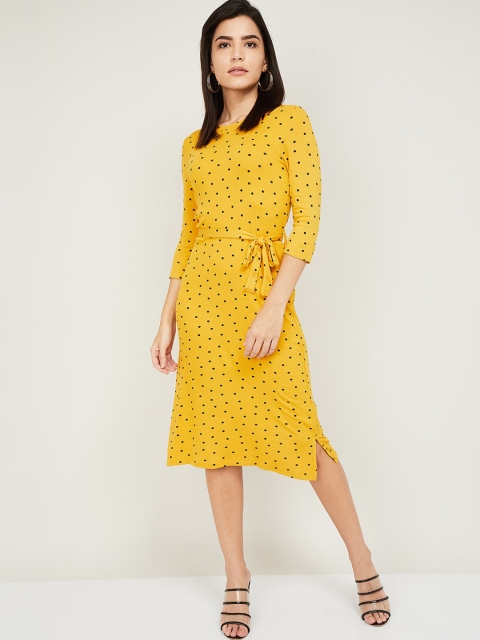 

Fame Forever by Lifestyle Mustard Yellow A-Line Dress