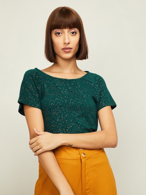 

Fame Forever by Lifestyle Green Regular Top