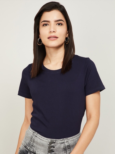 

Fame Forever by Lifestyle Women Navy Blue T-shirt