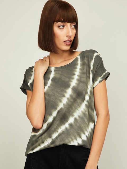 

Fame Forever by Lifestyle Women Olive Green T-shirt