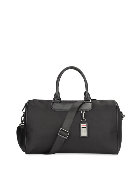 

BOPAI Black Solid Waterproof Training Duffle Bag 30 Litre