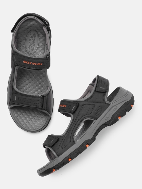 

Skechers Men Black & Grey Tresmen - Garo Comfort Sandals