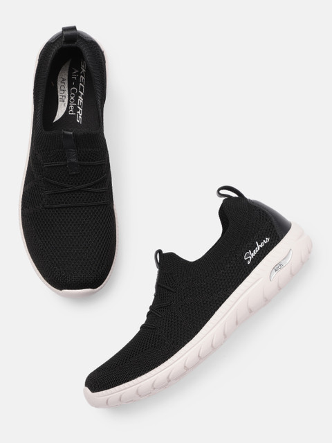 

Skechers Women Black Solid ARCH FIT FLEX Sneakers