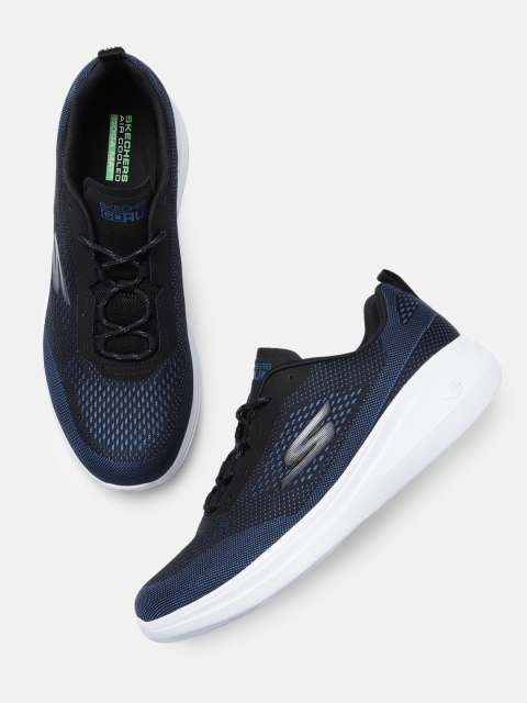 

Skechers Men Blue & Black GO RUN FAST Running Shoes